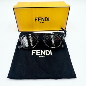 NEW Fendi All Over Logo Sunglasses
